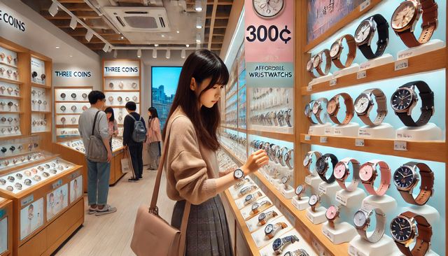 スリコのアナログ腕時計のレディース向けデザイン