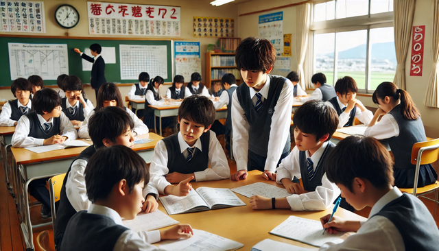 おしゃれデザインの中学生男子の腕時計