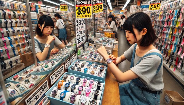 腕時計の売り場の場所と品揃え