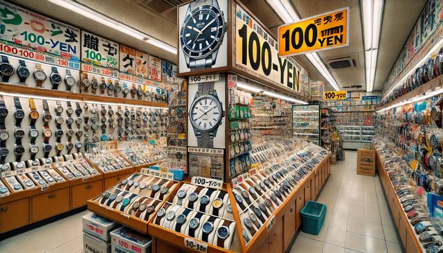 100均のデジタル腕時計
